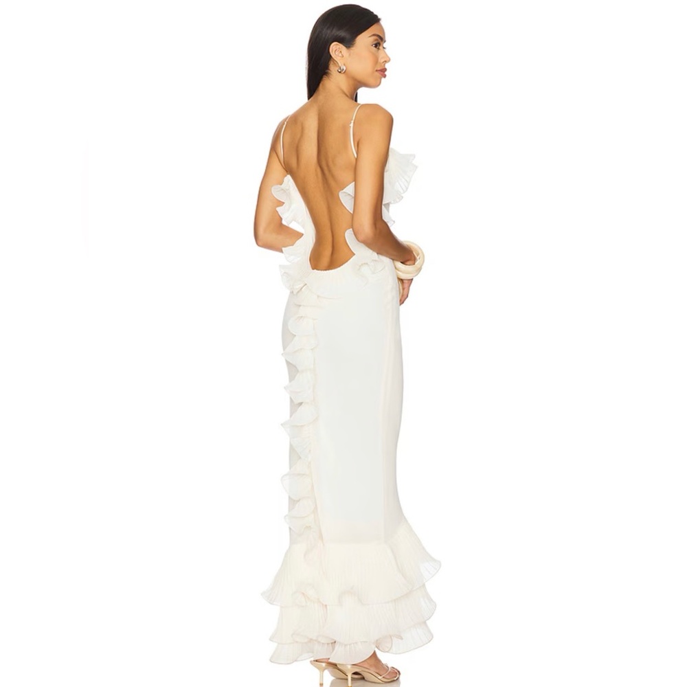 Delina Dress in Cream DELFI Size Small